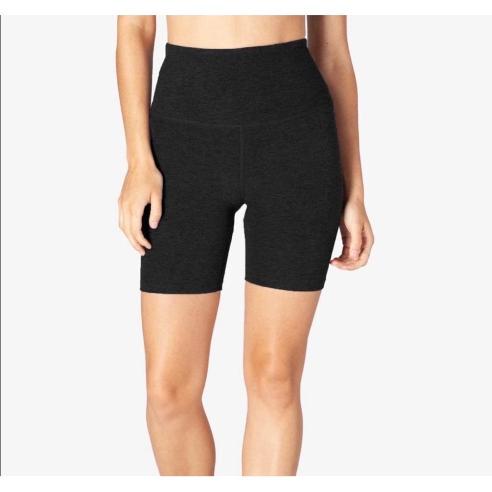 Beyond Yoga Spacedye High Waisted Bike Shorts Black XS